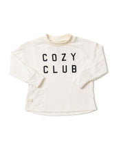 Load image into Gallery viewer, boxy long sleeve tee - cozy club on natural
