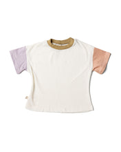 Load image into Gallery viewer, boxy tee - natural and ochre