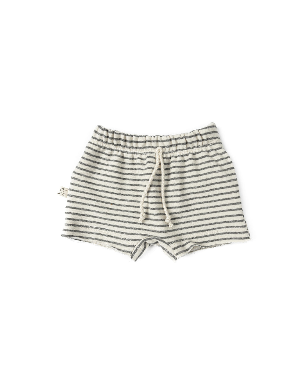 boy shorts - narrow gray stripe