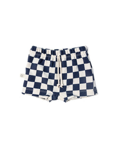 boy shorts - polo blue checkerboard