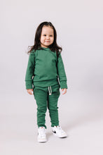 Load image into Gallery viewer, rib knit trademark hoodie - emerald