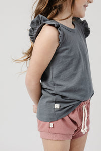 flutter tee - slate