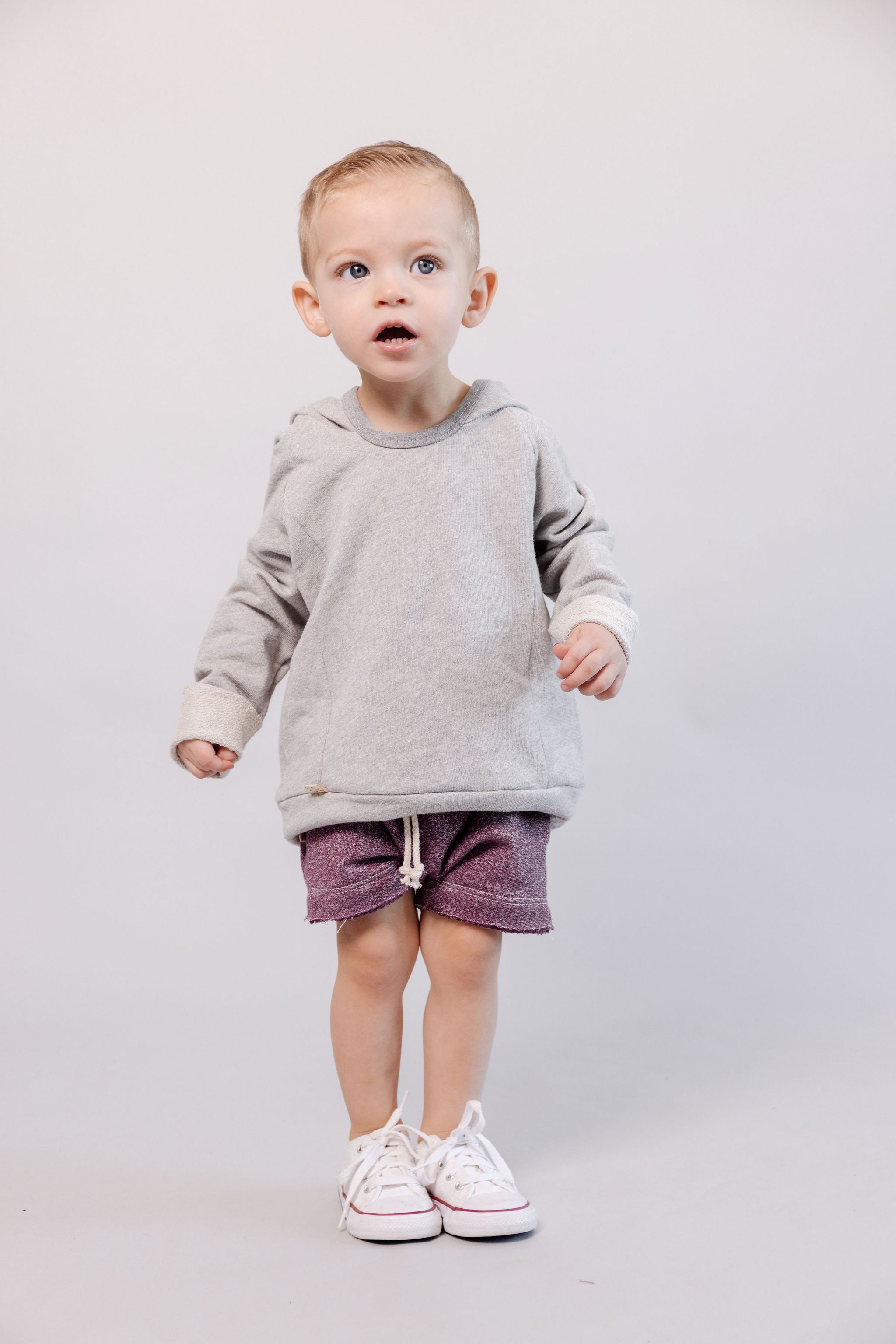 boy shorts - purple heather