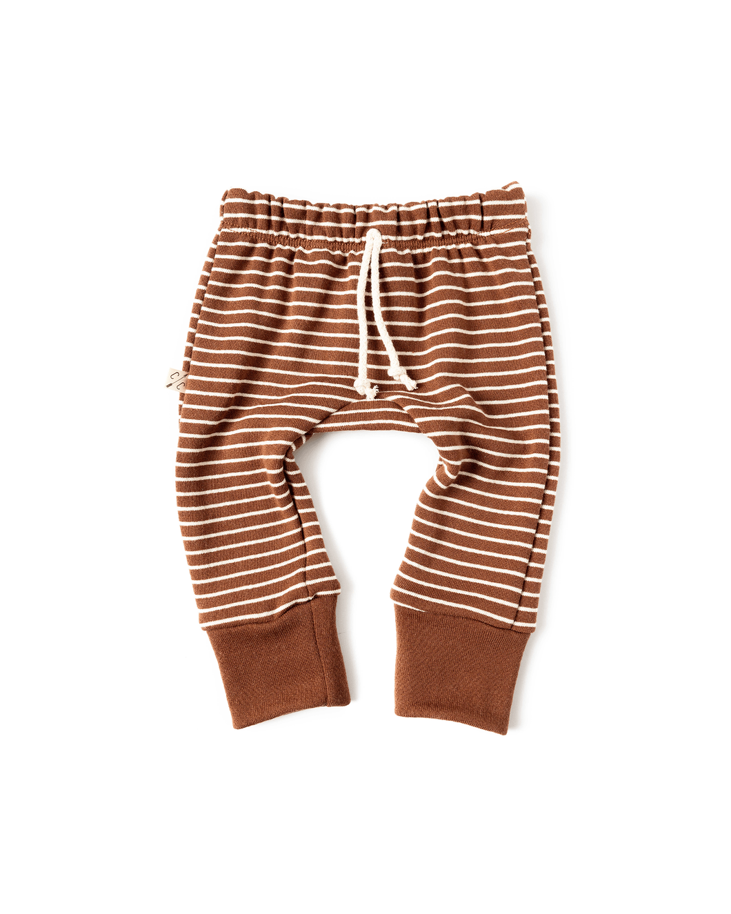 gusset pants - acorn stripe