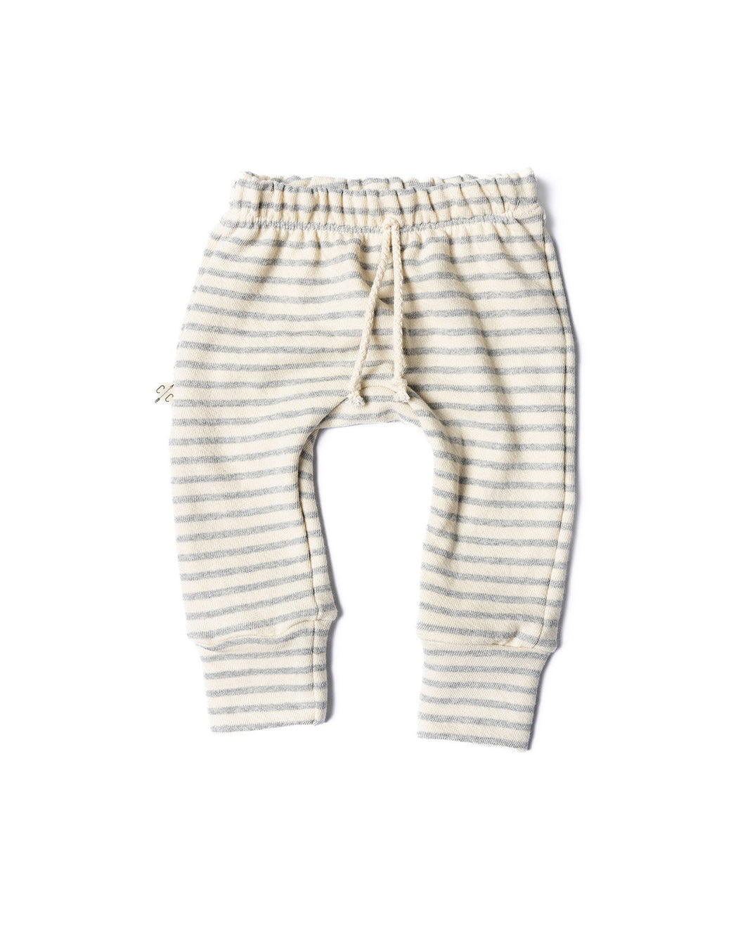 gusset pants - pebble stripe
