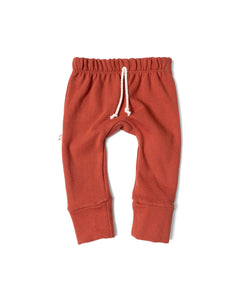 gusset pants - barn red