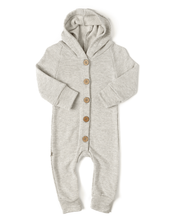 Load image into Gallery viewer, hooded romper - pearl