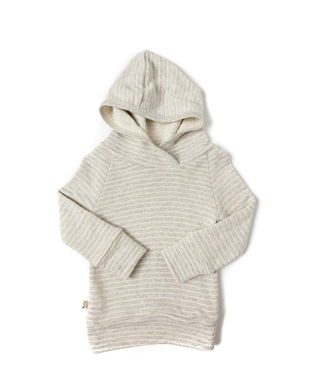 trademark raglan hoodie - pearl stripe