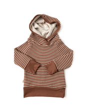 Load image into Gallery viewer, trademark raglan hoodie - acorn stripe