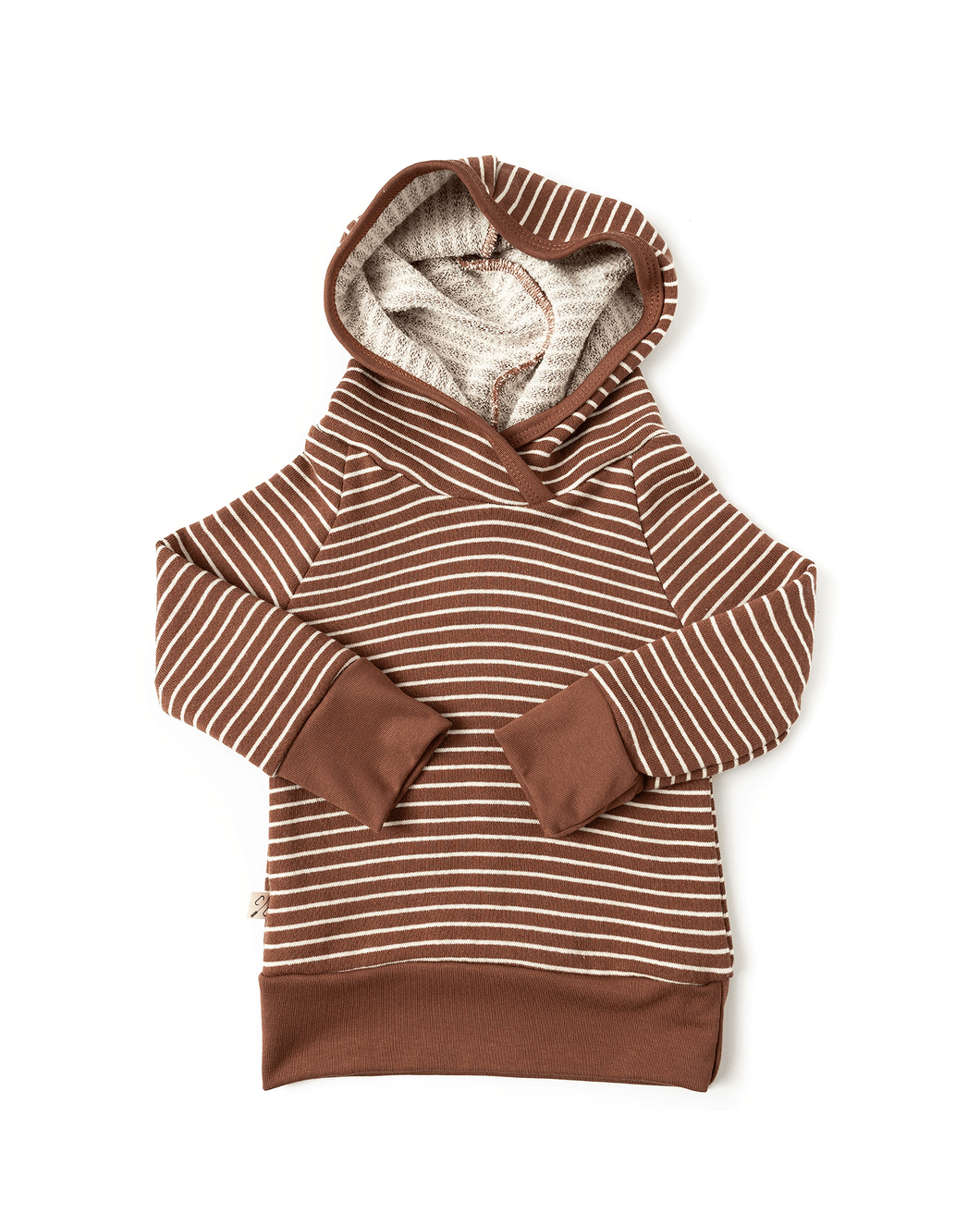 trademark raglan hoodie - acorn stripe