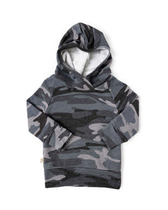 trademark raglan hoodie - black camo