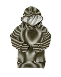 trademark raglan hoodie - fatigue stripe