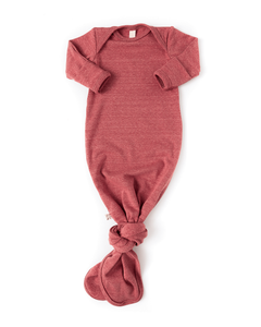 ribbed knotted sleeper - rosy