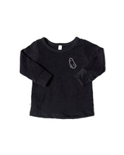 Load image into Gallery viewer, long sleeve tee - ghost on black