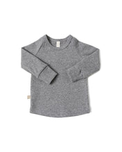 Load image into Gallery viewer, rib knit long sleeve tee - pebble