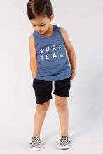 Load image into Gallery viewer, tank top - surf team on ink blue