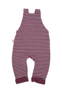 overall - sangria stripe