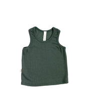 Load image into Gallery viewer, rib knit tank top - deep forest