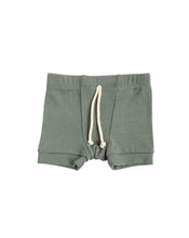 Load image into Gallery viewer, rib knit shorts - agave green