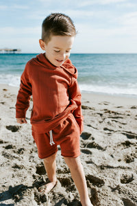 boy shorts - barn red
