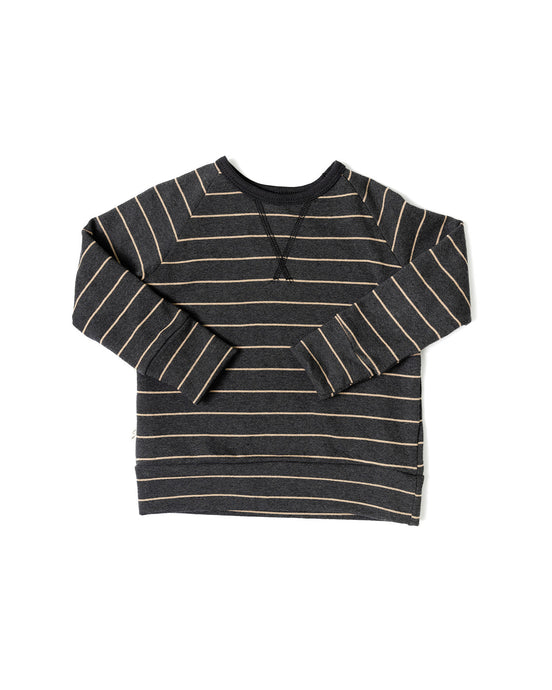 pullover crew - dark breton stripe