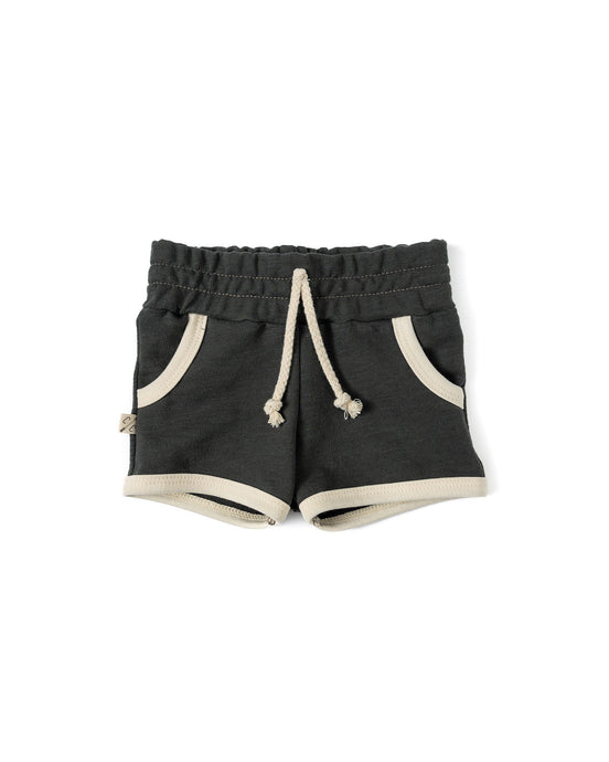 retro shorts - charcoal