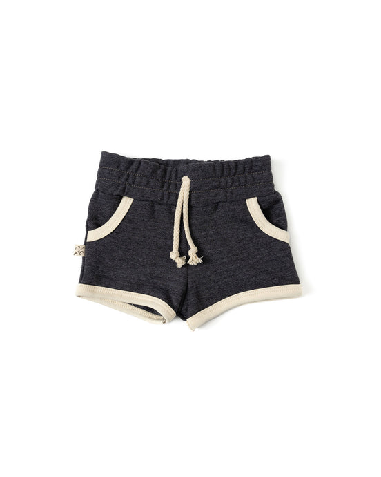 french terry retro short CO - smoke