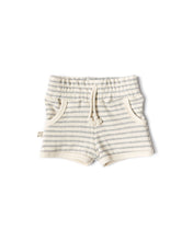 Load image into Gallery viewer, french terry retro short - pebble stripe