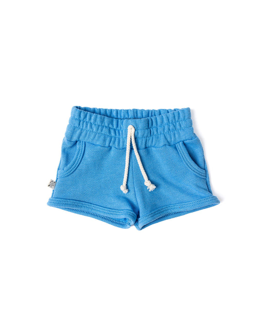 french terry retro short - lake