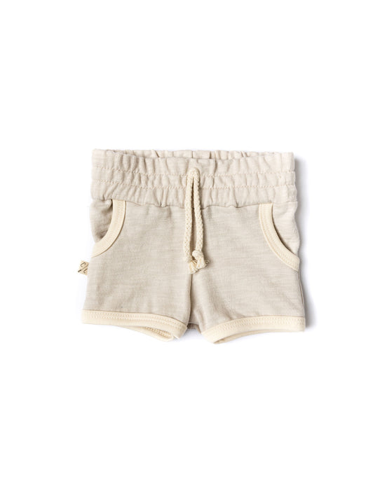 retro shorts - white sand