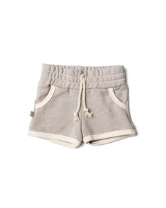french terry retro short - atmosphere heather