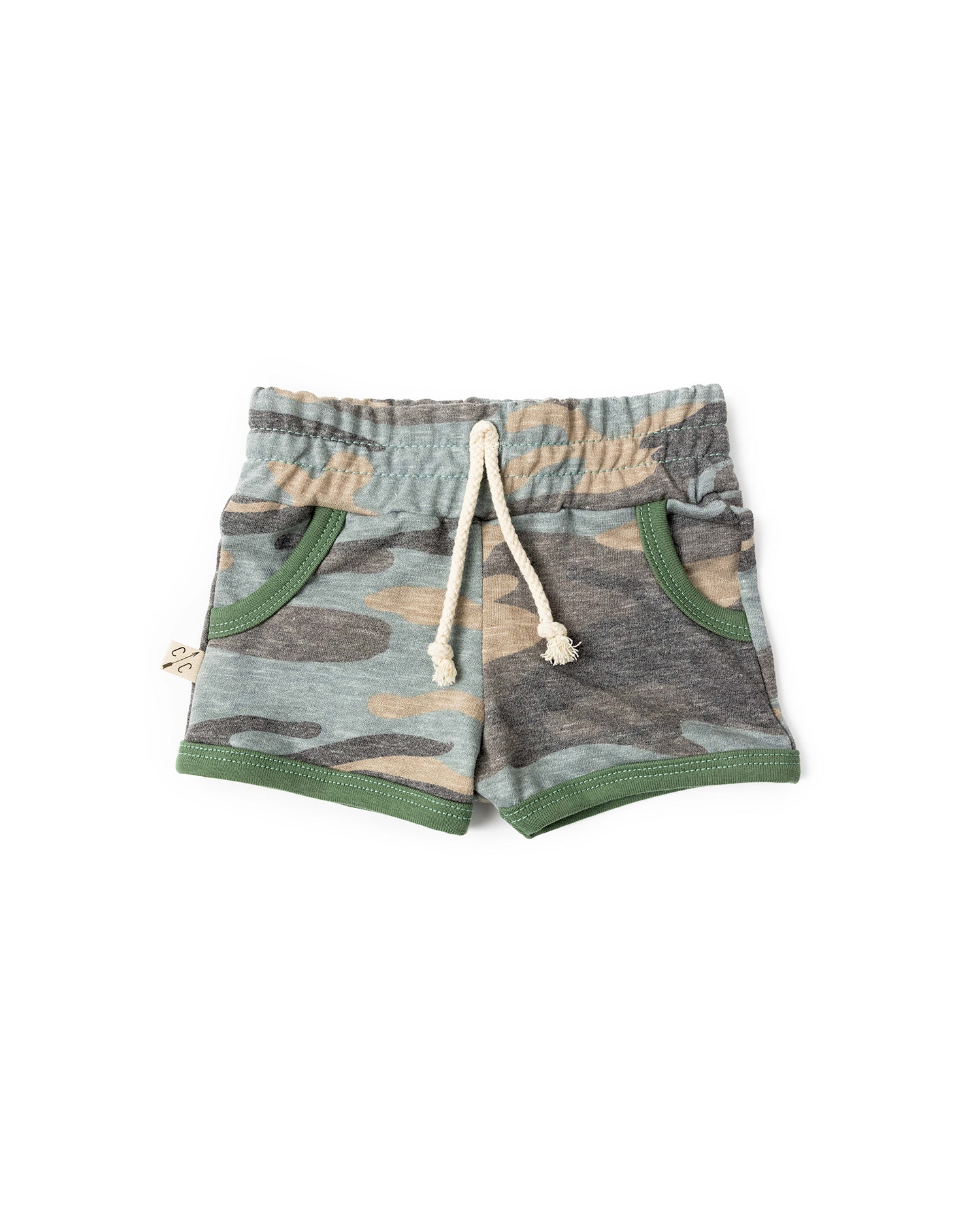 retro short faded camo