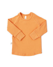 Load image into Gallery viewer, rib knit long sleeve tee - creamsicle
