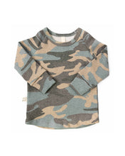 Load image into Gallery viewer, rib knit long sleeve tee - faded camo