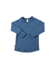 Load image into Gallery viewer, rib knit long sleeve tee - french blue