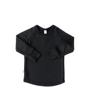 Load image into Gallery viewer, rib knit long sleeve tee - midnight 1x1