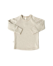 Load image into Gallery viewer, rib knit long sleeve tee - oatmeal