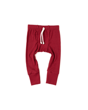 Load image into Gallery viewer, rib knit pant - scarlet