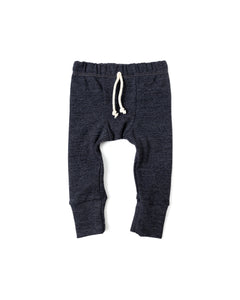 rib knit pant - smoke