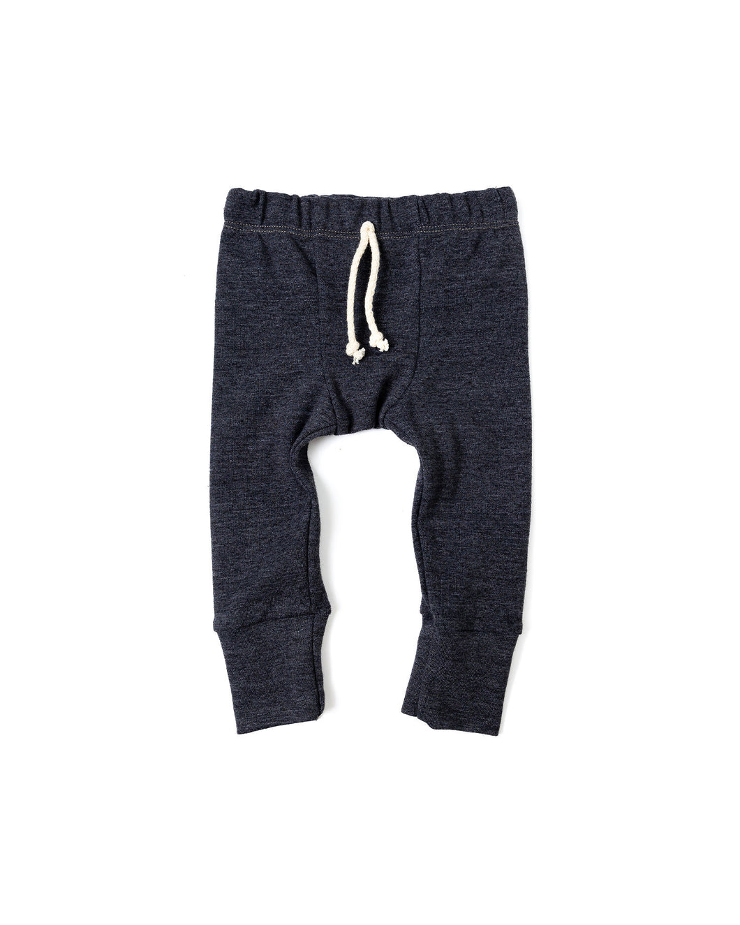 rib knit pant - smoke