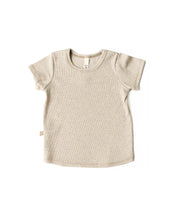 Load image into Gallery viewer, rib knit tee - oatmeal