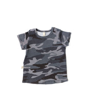 Load image into Gallery viewer, rib knit tee - black camo