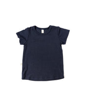 Load image into Gallery viewer, rib knit tee - oxford blue