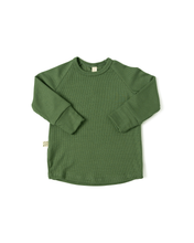 Load image into Gallery viewer, rib knit long sleeve tee - pine