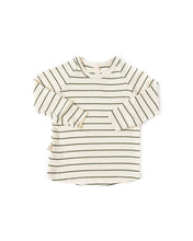 Load image into Gallery viewer, rib knit long sleeve tee - wide evergreen stripe