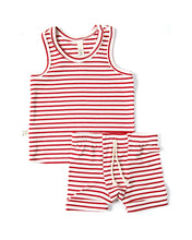 Load image into Gallery viewer, rib knit tank top - peppermint stripe
