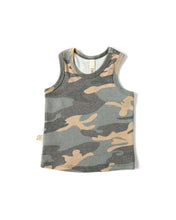 Load image into Gallery viewer, rib knit tank top - faded camo