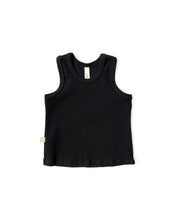 Load image into Gallery viewer, rib knit tank top - jet black