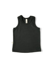 Load image into Gallery viewer, rib knit tank top - midnight tri blend