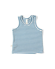 Load image into Gallery viewer, rib knit tank top - royal stripe